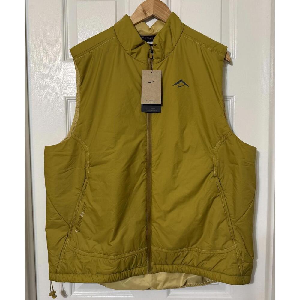 Nike Trail $160 PrimaLoft Men’s XL Therma-FIT Running Vest Bronzine FZ0001-716
